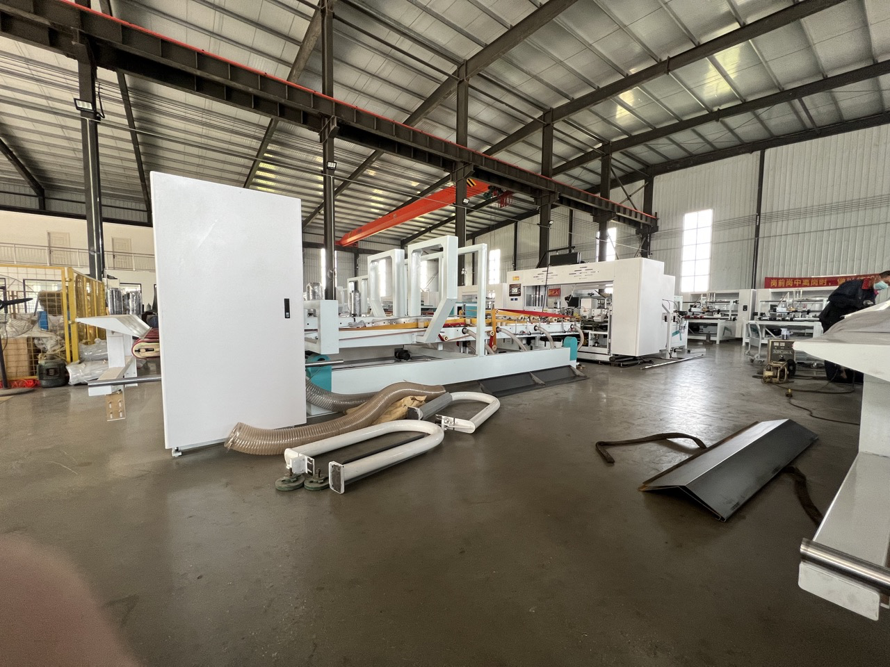 Automatic Paper Box Folding Gluing Carton Stitching Machine 215m/Min