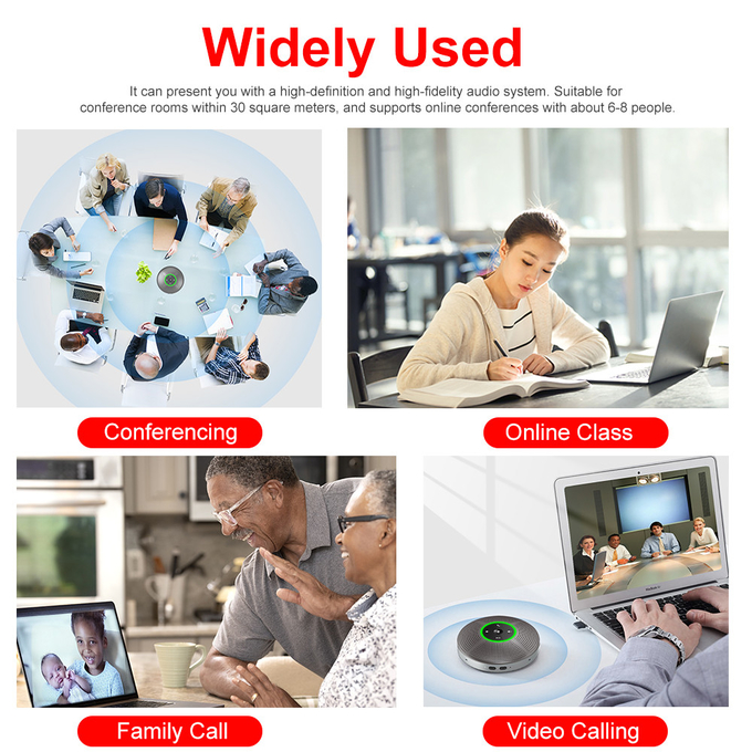 Conference Speaker Wireless Conference Microphone Speakerphone For Mobile Phone And PC