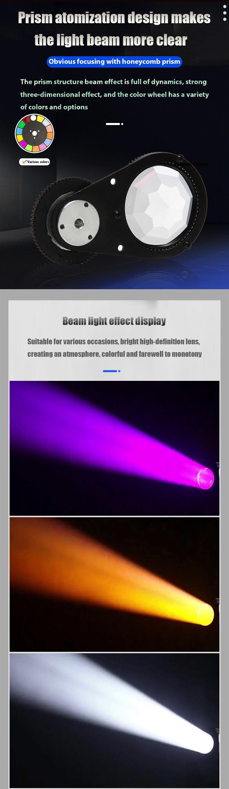 Changeable Emitting Color 480W 18 LED 900W 95 170 Moving Headlights for Dj Party Club