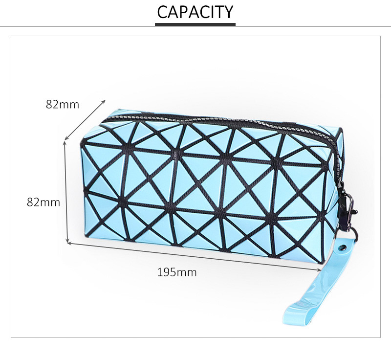 Beautiful Fashion Girl 3D PU Travel Cosmetic Bag