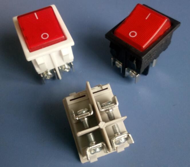Long Life White Rocker Switch , 16A 250v Rocker Switch Power Control T85