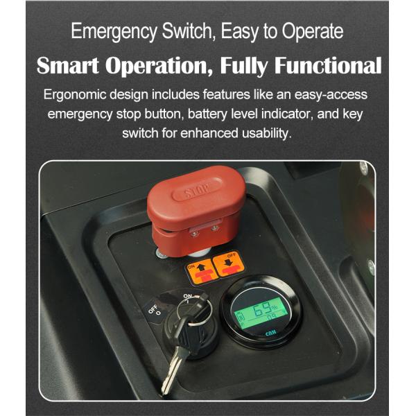 CDD15P-Li Stand-On Pallet Stacker With Standard Mast