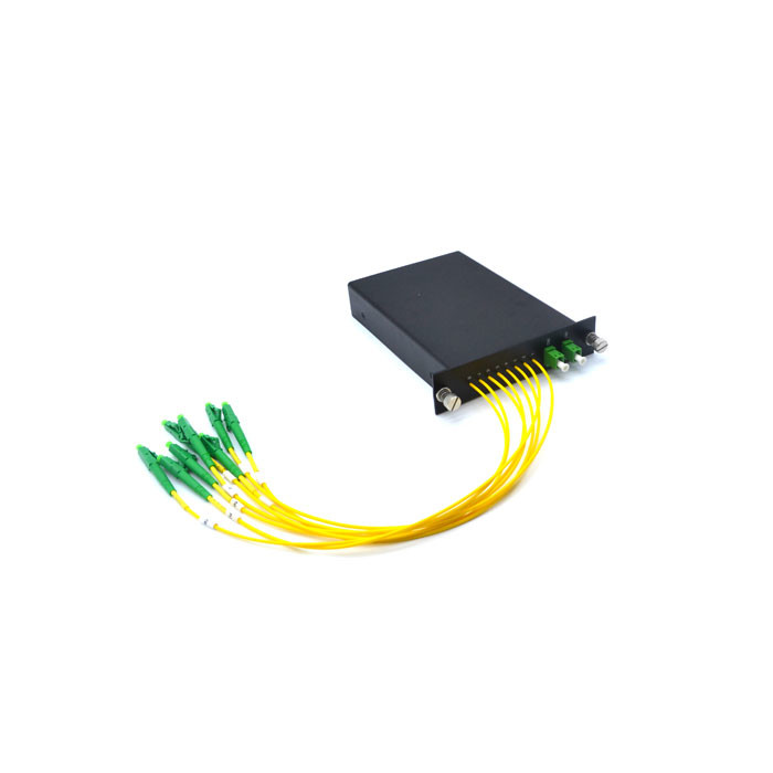 UNIFIBER 1x8 PLC Splitter LGX Module LC/APC Connectors For CATV FTTx PON Solutions