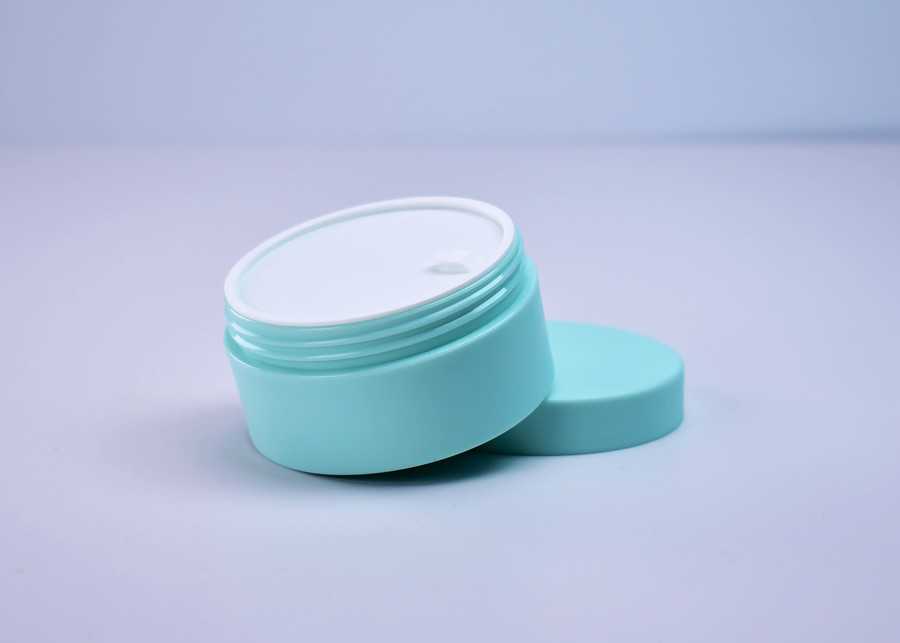 Cylindrical 50ML plastic Cream jar with mono PP or PCR PP availble Empty for Skincare Face cream mask in classic round