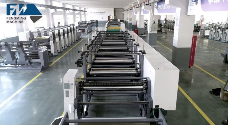 FM-CS Series 2/4/6/8 Color Printing Machine with Large Rewinder/Unwinder Capacity