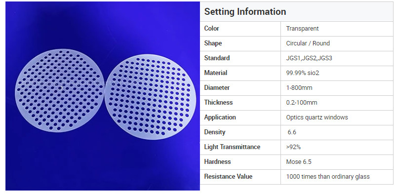 Test Drying Plate Fused Silicon 1250℃ Science Lab Glassware