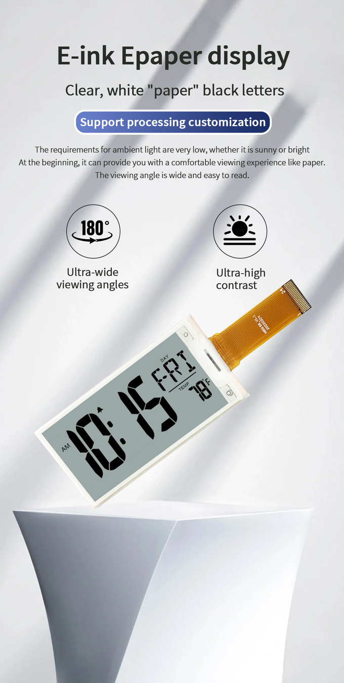 E Paper Module Display Black And White 1.54 Inch With SPI Interface 24pins