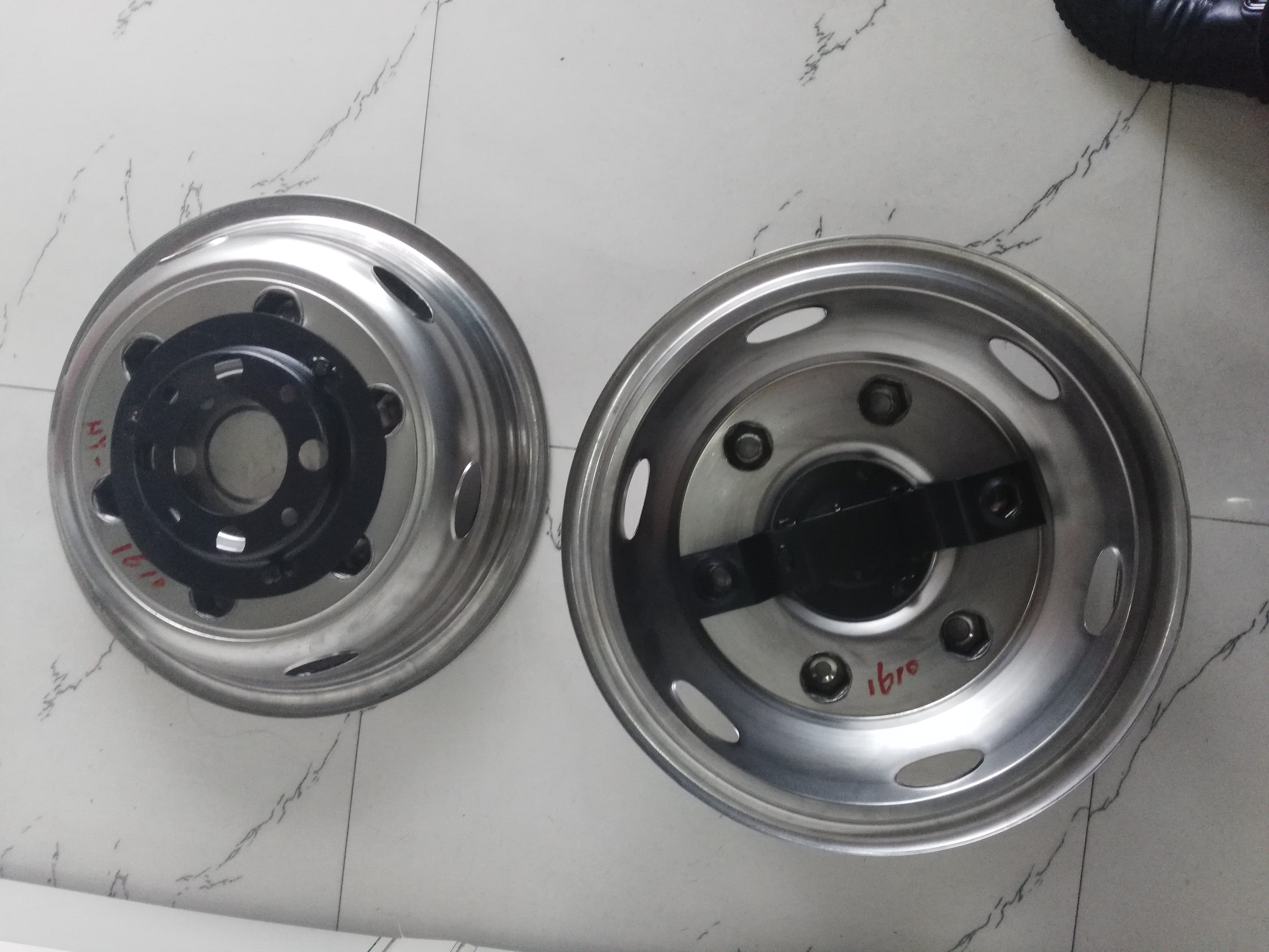 304 Stainless Steel Bus Wheel Covers High Gloss Polished Full Set 16 Inch
