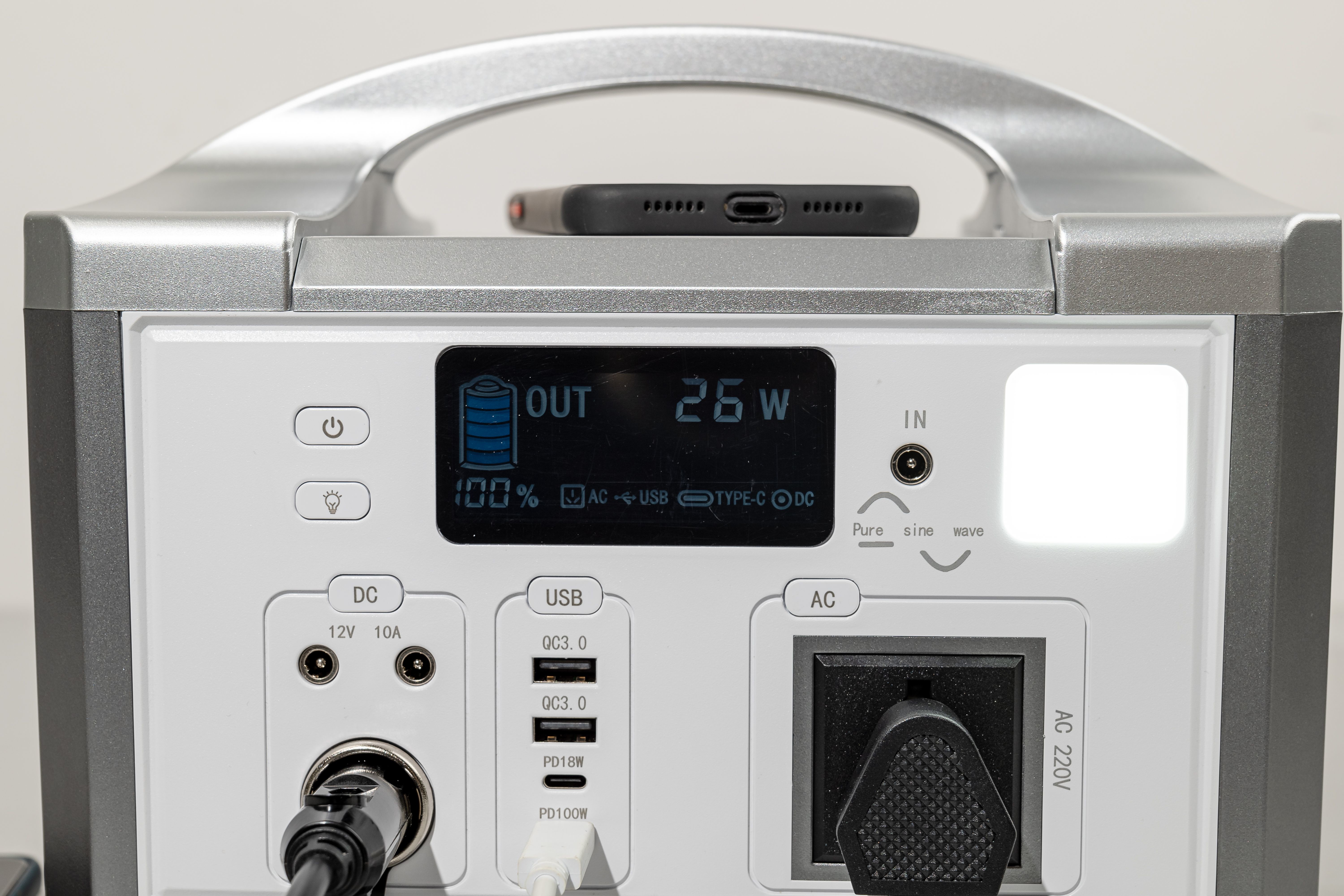 No Memory Effect Pure Sine Wave Portable Power Station With ROHS Approved For Home Energy Storage System