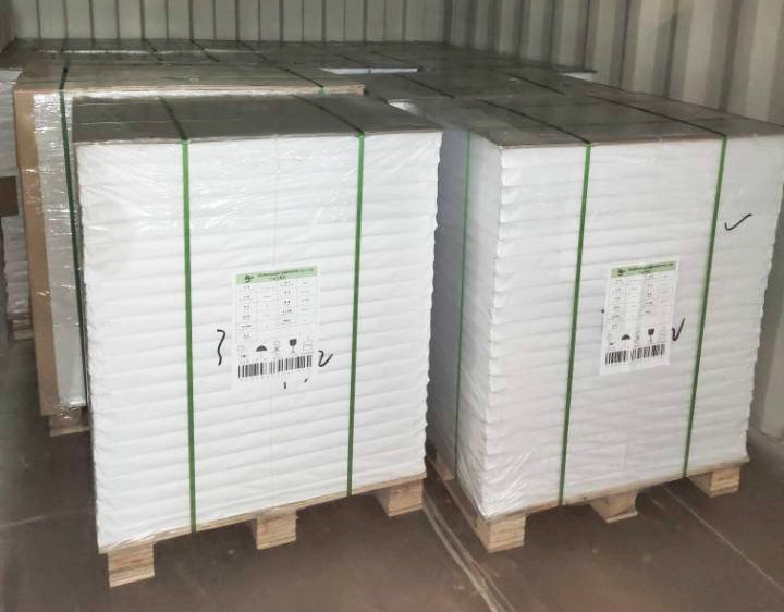 150G 170G 180G White Plain C2S Art Both Luster Paper For Making Cover Stock