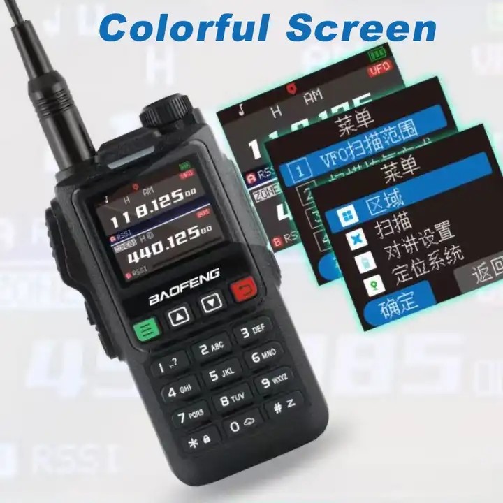 Stable 7.2V Long Range Walkie Talkie VHF UHF UV-18 Multipurpose