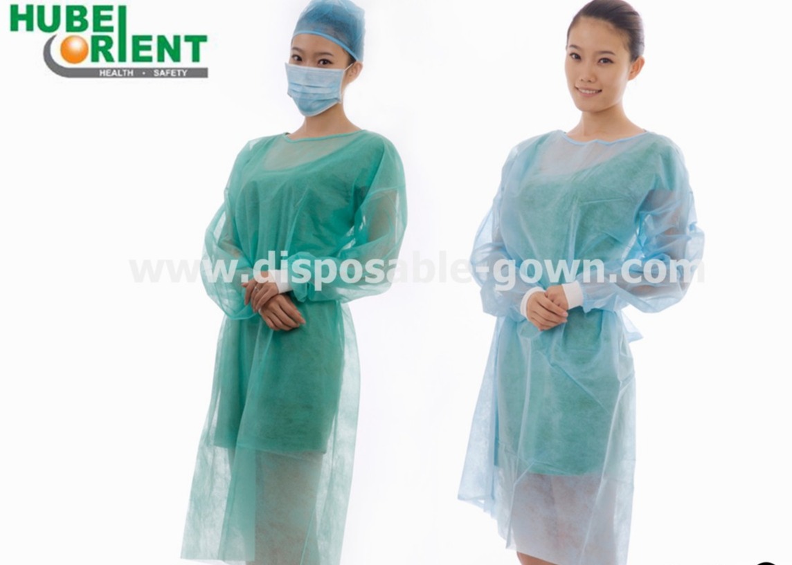 Disposable Surgical PP Isolation Gown Long Sleeve For Hospital