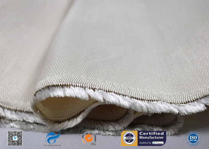High Temperature 0.7mm Brown High Silica Cloth Heat Resistant