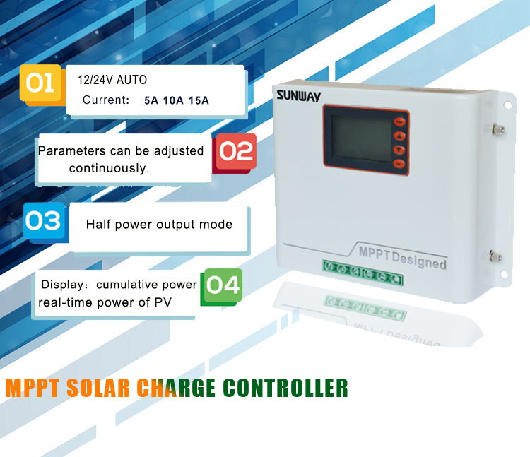 MPPT Solar Charge Controller 12V 24V 20A 30A 40A Regulator for Max PV Power 1000W