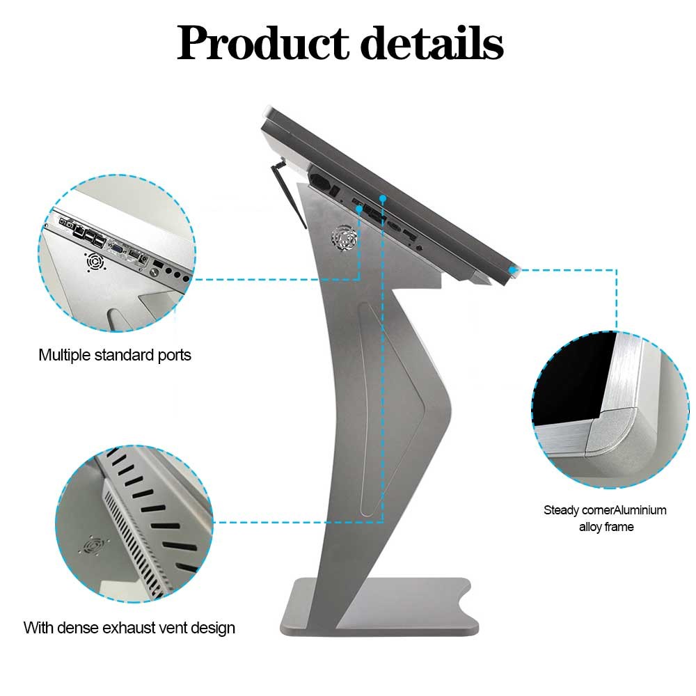 43 55 Inch Indoor Floor Standing Multi Touch Self Service Kiosk Interactive Digital Kiosk