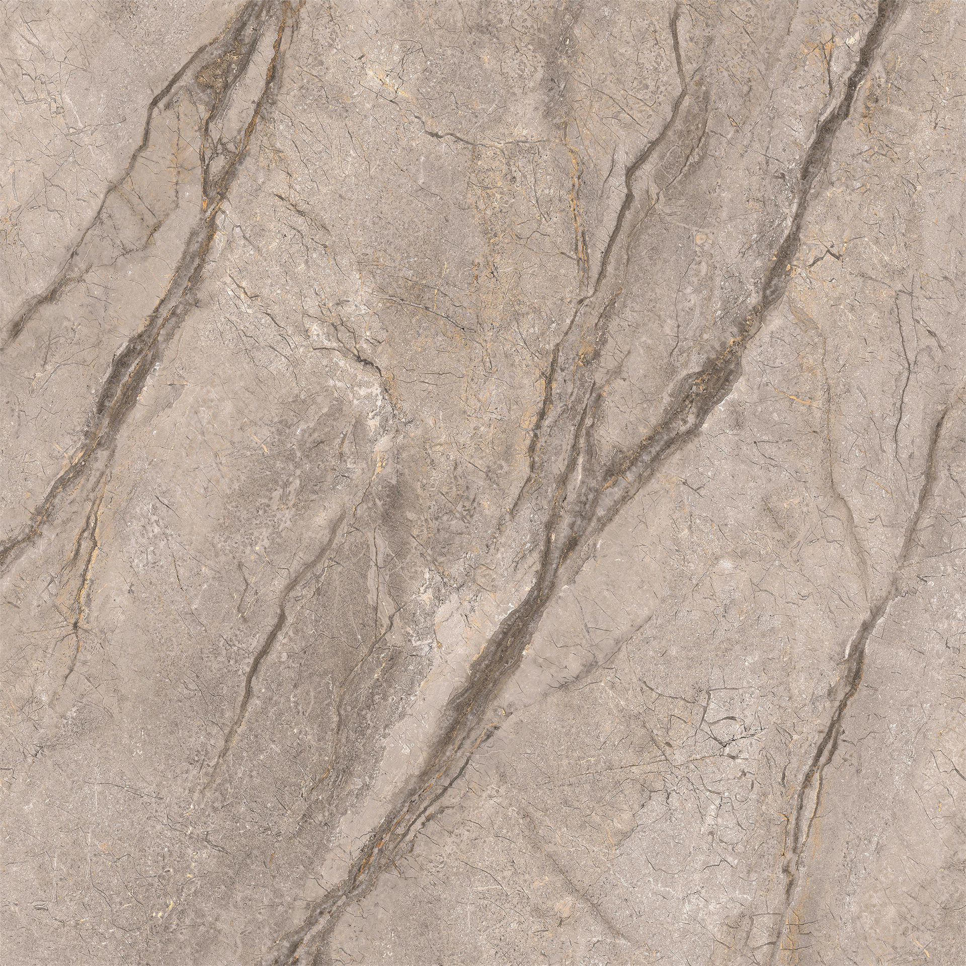 Brown Marble 1200x1200mm Polished Sintered Stone Slabs For Living Room And Restaurant