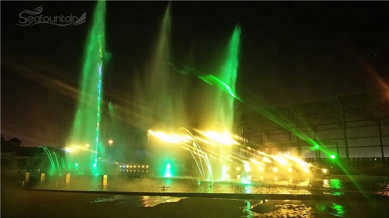 design sketch musical water fountain