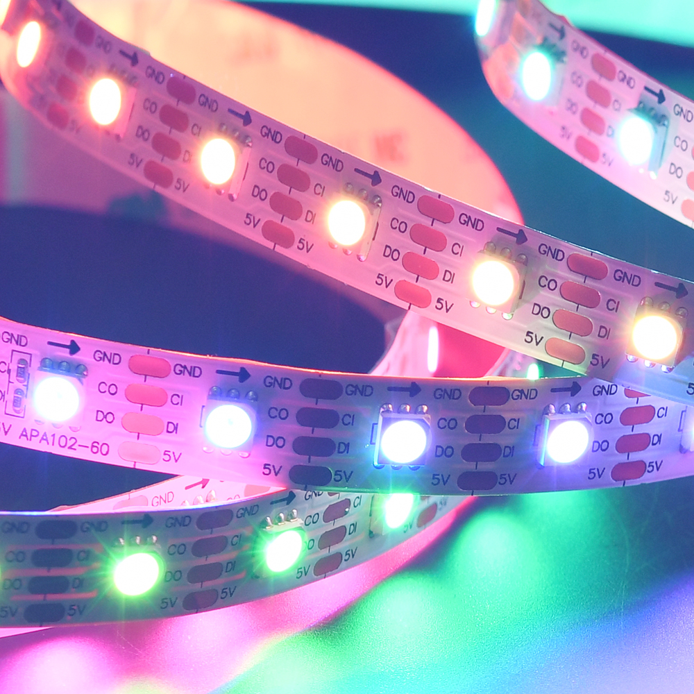 102 Leds Self Adhesive LED Strip 60 Pixel Self Adhesive Rope Lights