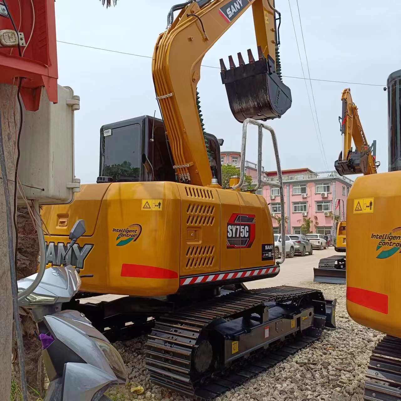 SANY SY95C Used Excavator 2016 in Good Condition with Original Design and Rubber Track