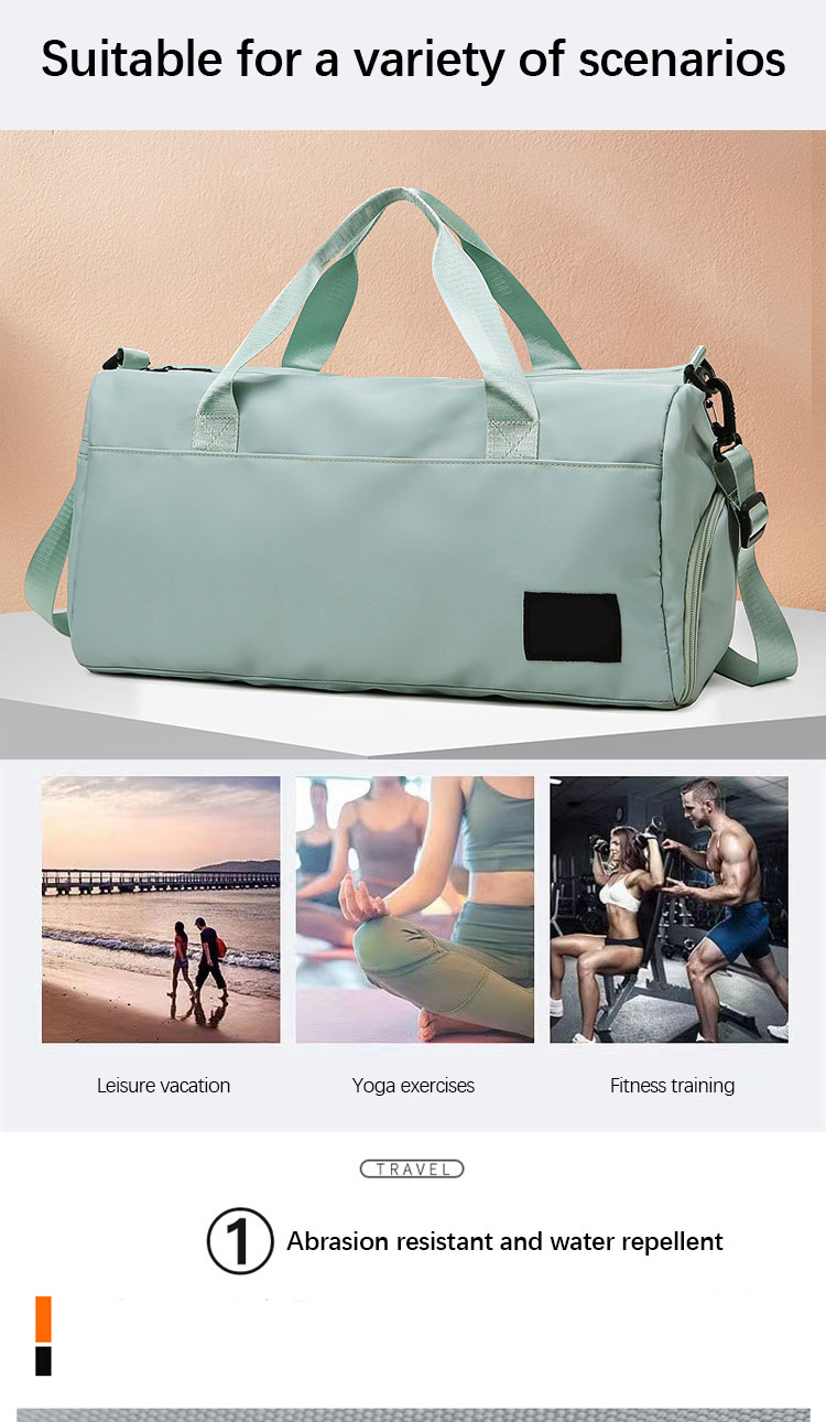 Waterproof Sports Gym Bags For Men Women Eco Friendly Travel Bag Dry Wet Pocket