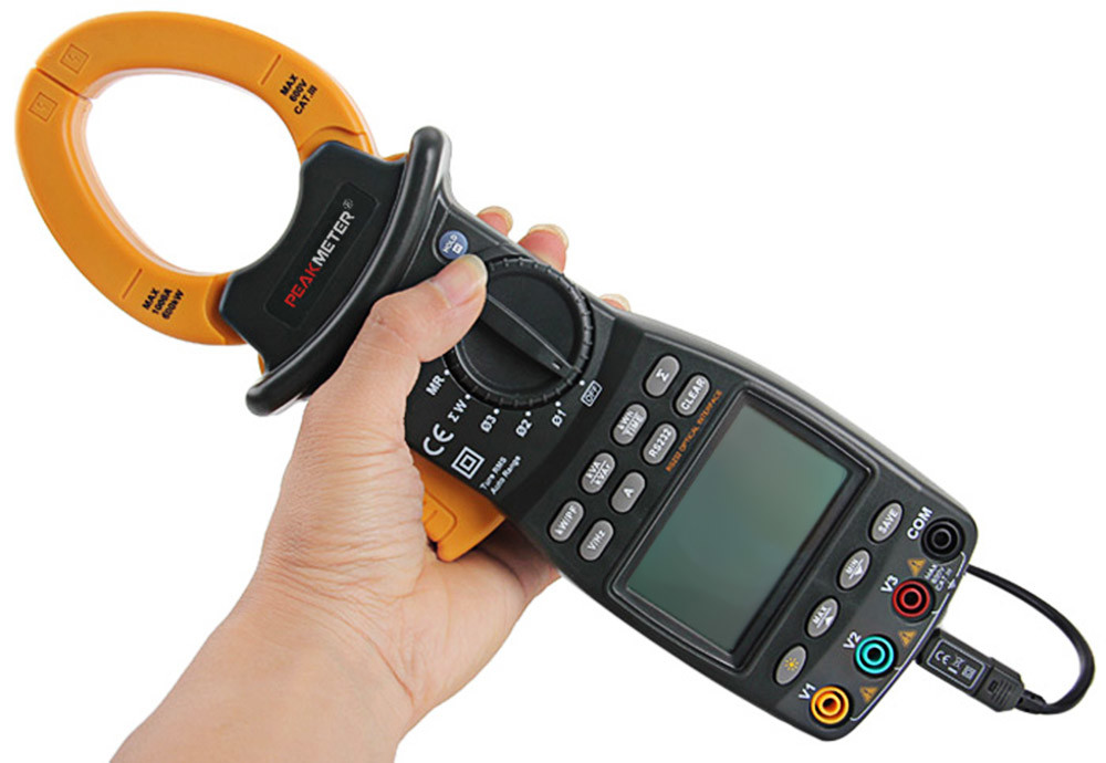 Multifunctional 3 Phase Clamp Meter , High Precision Electrical Clamp Meter