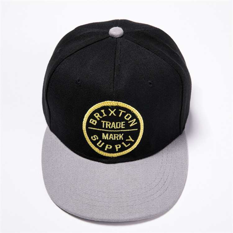 ODM 100% Cotton Fashional flat Brim Baseball Hat Korean Hip Hop Cap