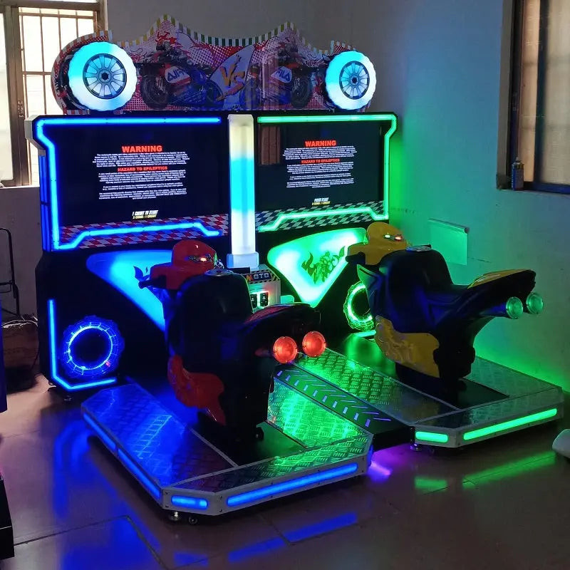 Super Bike 2 FF Twins Motor Hot Sale RAW Racing Game Arcade Coin Operated Game Machine