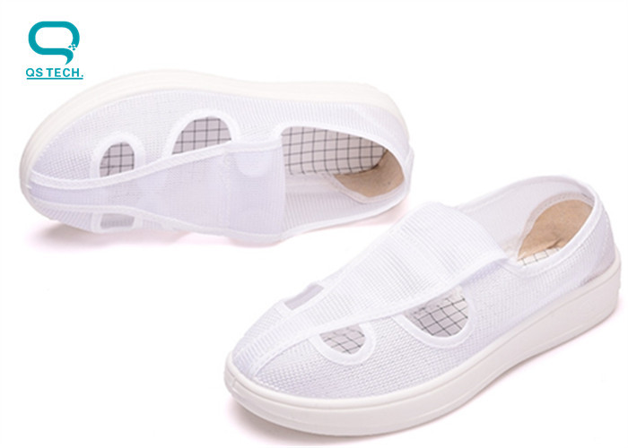 Anti Static ESD Cleanroom Canvas Shoes 106 - 109Ω Resistance To Ground