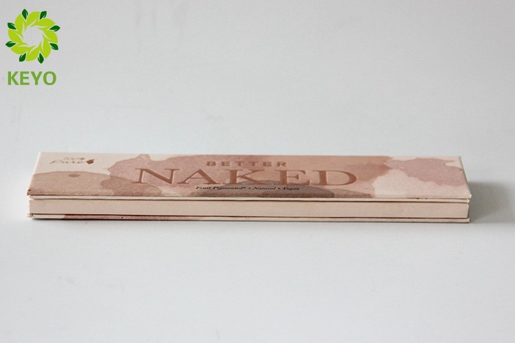 Customized 5 Pans Paper Empty Magnetic Eyeshadow Palette With Mirror