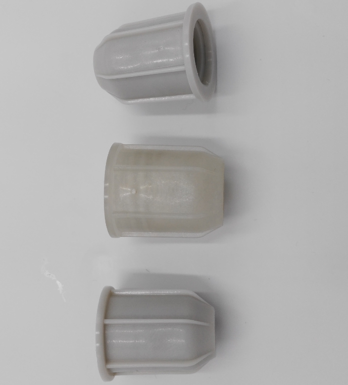 Injection Molded Plastic Custom Molding Parts 10 Percent Gf Pp Nut Tube Chemilizer