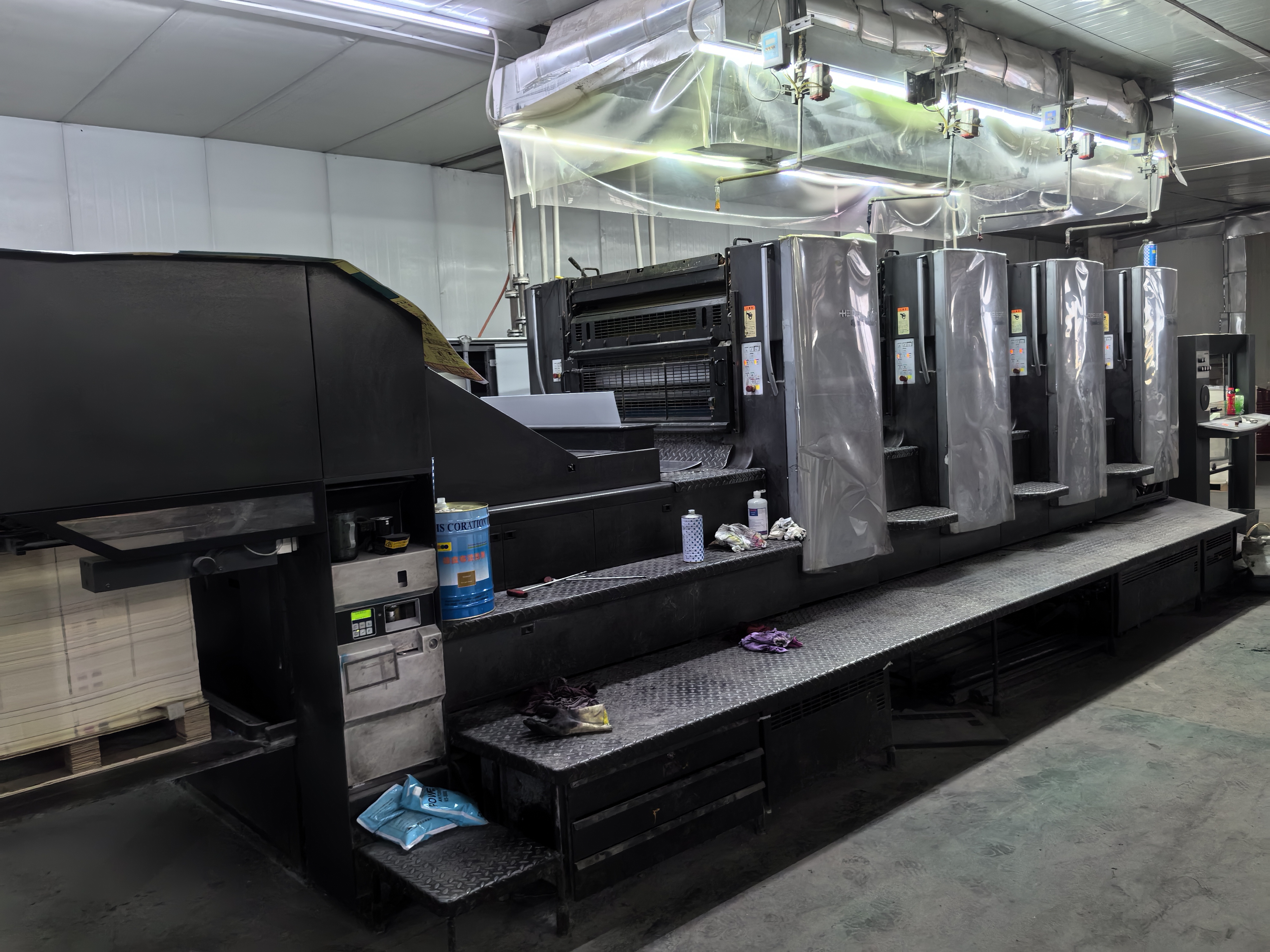 35000 KG Used Heidelberg Offset Printing Machine SM102-4 Germany Printing Press 2004 Year