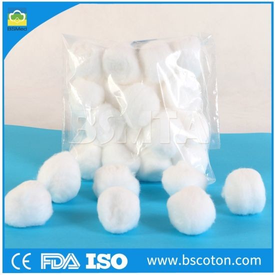 Medical Disposable Raw Cotton Wool Ball Swab High Absorbency White Color