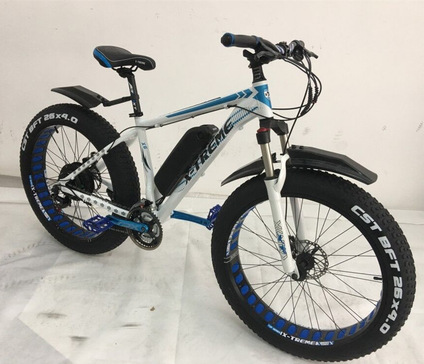 48V Lithium Battery 26"*4.0 Fat Tyre Electric Bike 250W/350W/500W Motor Power Optional