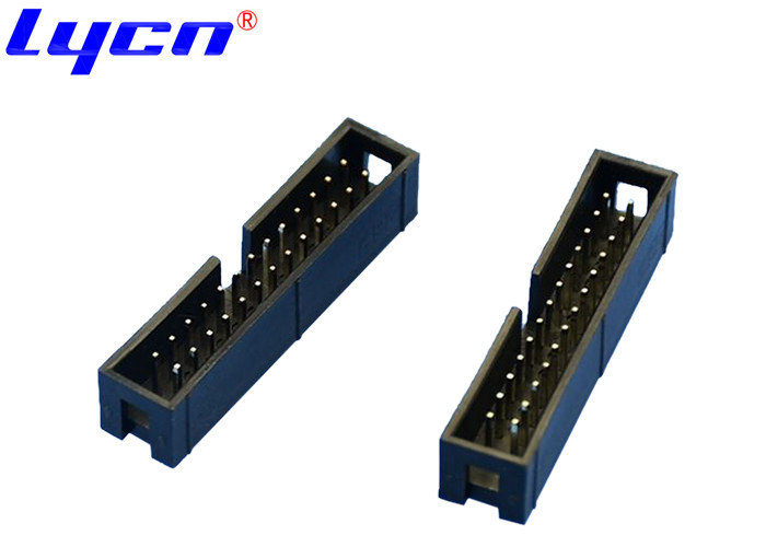 IDC 2.0 Mm Pitch Box Header Connector PBT Brass 10P 20mΩ Max 1000V AC/DC