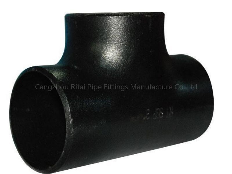 SS400 Straight Pipe Fitting Tee ASTM A234 WPB Carbon Steel MS Equal EN10253