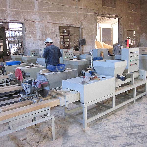 Automatic European Standard Pallet Feet Block Machine