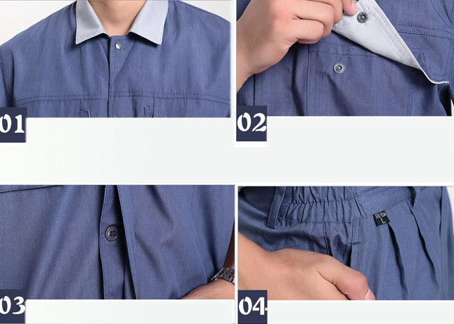 Summer Custom Industrial Work Uniforms , Professional Work Uniforms For Adults