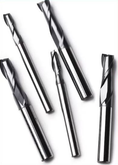 High Precision Carbide Flat End Mill Metal Milling Bits Abrasion Resistance