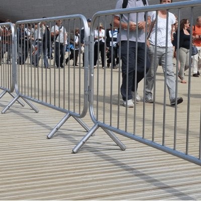 Galvanized Crowd Control Fence