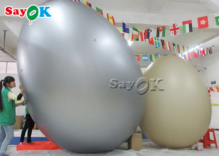 Easter Decoration Custom Inflatable Products Colourful Inflatable Bird Eggs Shape Balloon