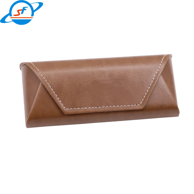 Unisex Soft Leather Spectacle Cases With Interior Flannel SGS Certified