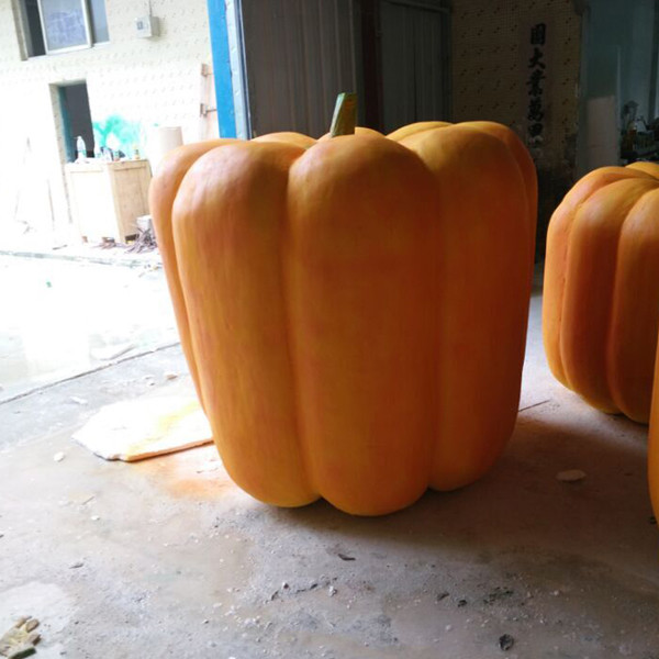 customize size Hotel mall deco fiberglass statue pumpkin statue in plaza or theme restaurant