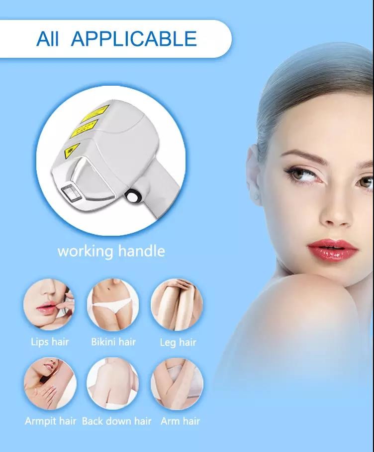 Portable Big spot size 3 wave length 755nm 808nm 1064nm diode laser for Hair Removal beauty device LF-646A