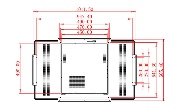43-Inch Windows Large-Scale Interface for Traffic Systems, Corporate Information Centers, Retail Environments, and Industrial Control