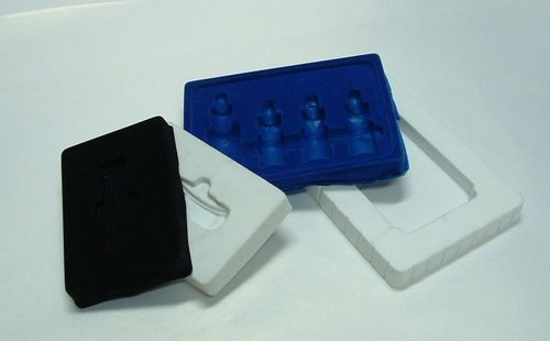 Flocking Plastic Blister Packaging 0.3mm Thick Velvet Jewelry Tray Insert
