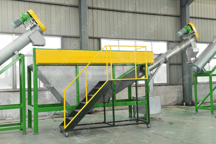 300 - 1500 Kg/H PET Bottle Plastic Washing Recycling Machine with Stainless Steel High Speed Friction Washing