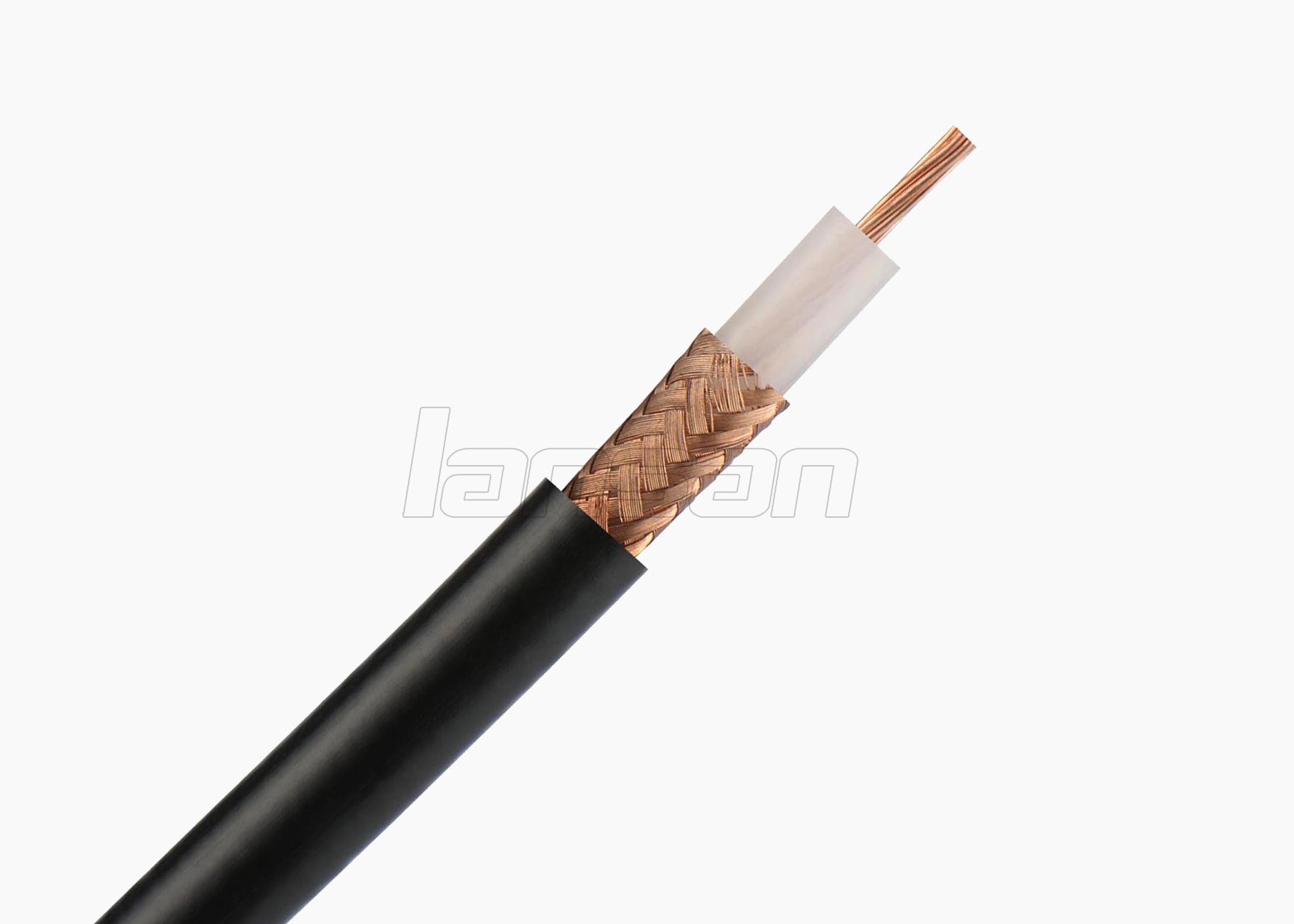 75 OHM Coaxial Cable RG59 , 96 Braiding Bare Copper CATV Coaxial Cable
