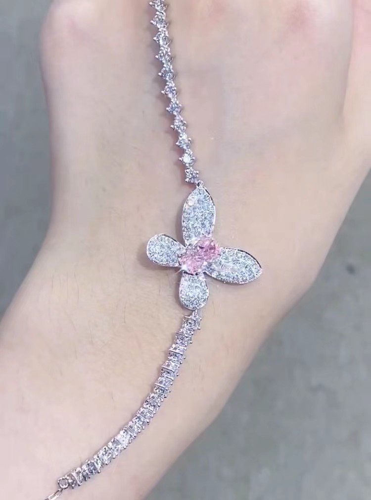 Loose Synthetic Diamond Bracelet Butterfly Product Jewelry Production Earing Necklace