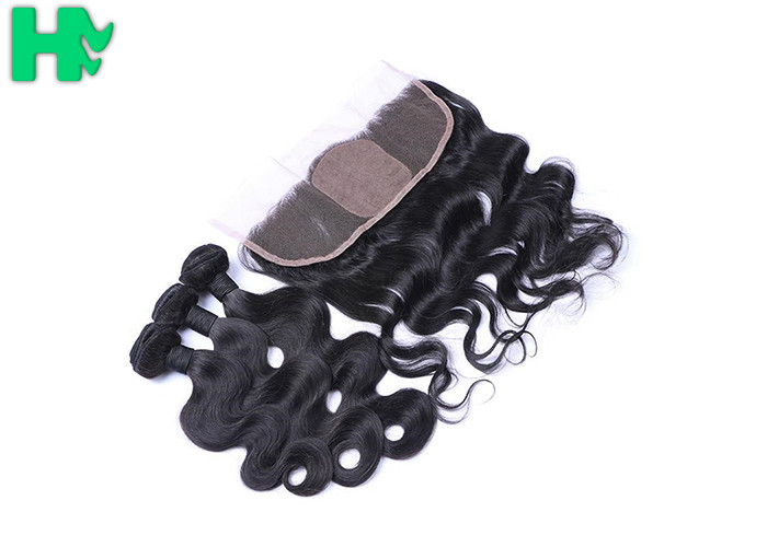 Smooth Touching Virgin Hair Bundles With Closure 3 + 1 Hair Combination