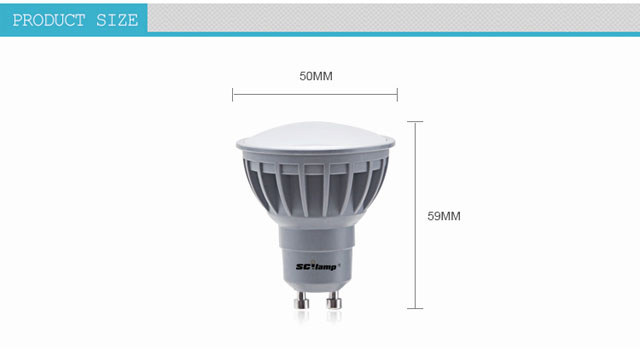 90Lm/w high CRI 5 watt GU10 led lamp